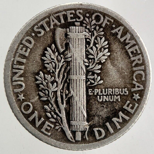 1917 US USA Mercury Dime Silver Coin | Fine Collectable Grade