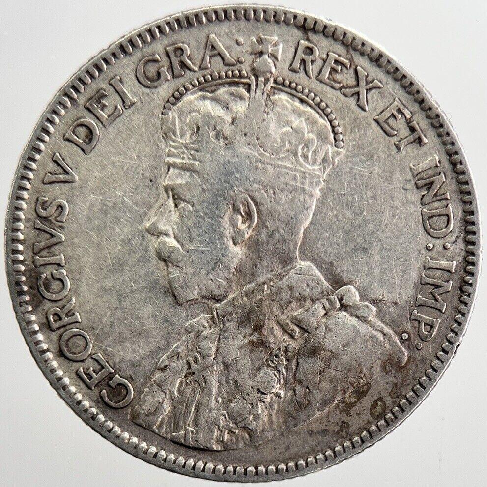 1918 Canada 25 Cents Silver Coin | Fine Collectable Grade | a5662