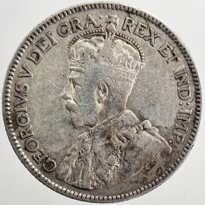 1918 Canada 25 Cents Silver Coin | Fine Collectable Grade | a5662