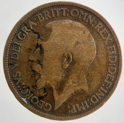 1918 George V Half-Penny Coin | Collectable Grade