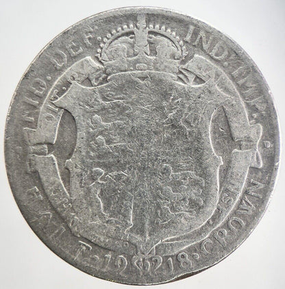 1918 George V Half-Crown Silver Coin | Collectable Grade