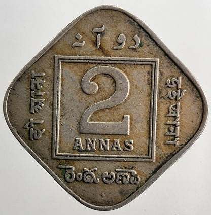 1918 India 2 Two Annas Coin | Fine Collectable Grade | a5762