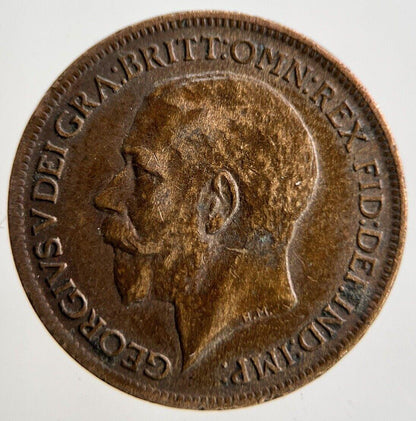 1918 George V Farthing Coin | Fine Collectable Grade