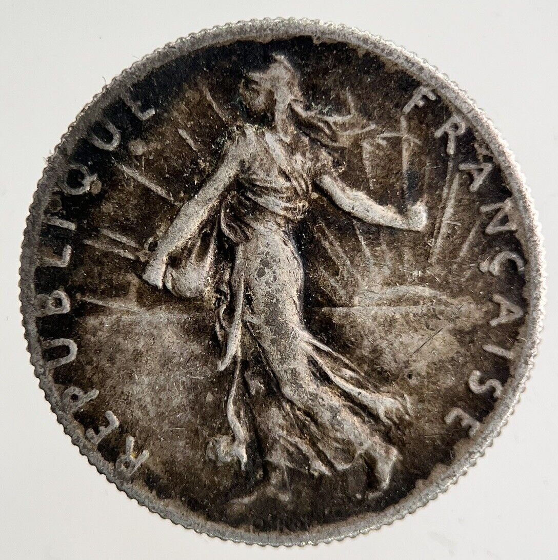 1918 France 50 Centimes Silver Coin | Fine Collectable Grade