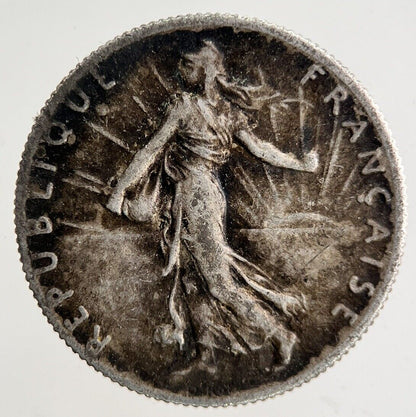 1918 France 50 Centimes Silver Coin | Fine Collectable Grade
