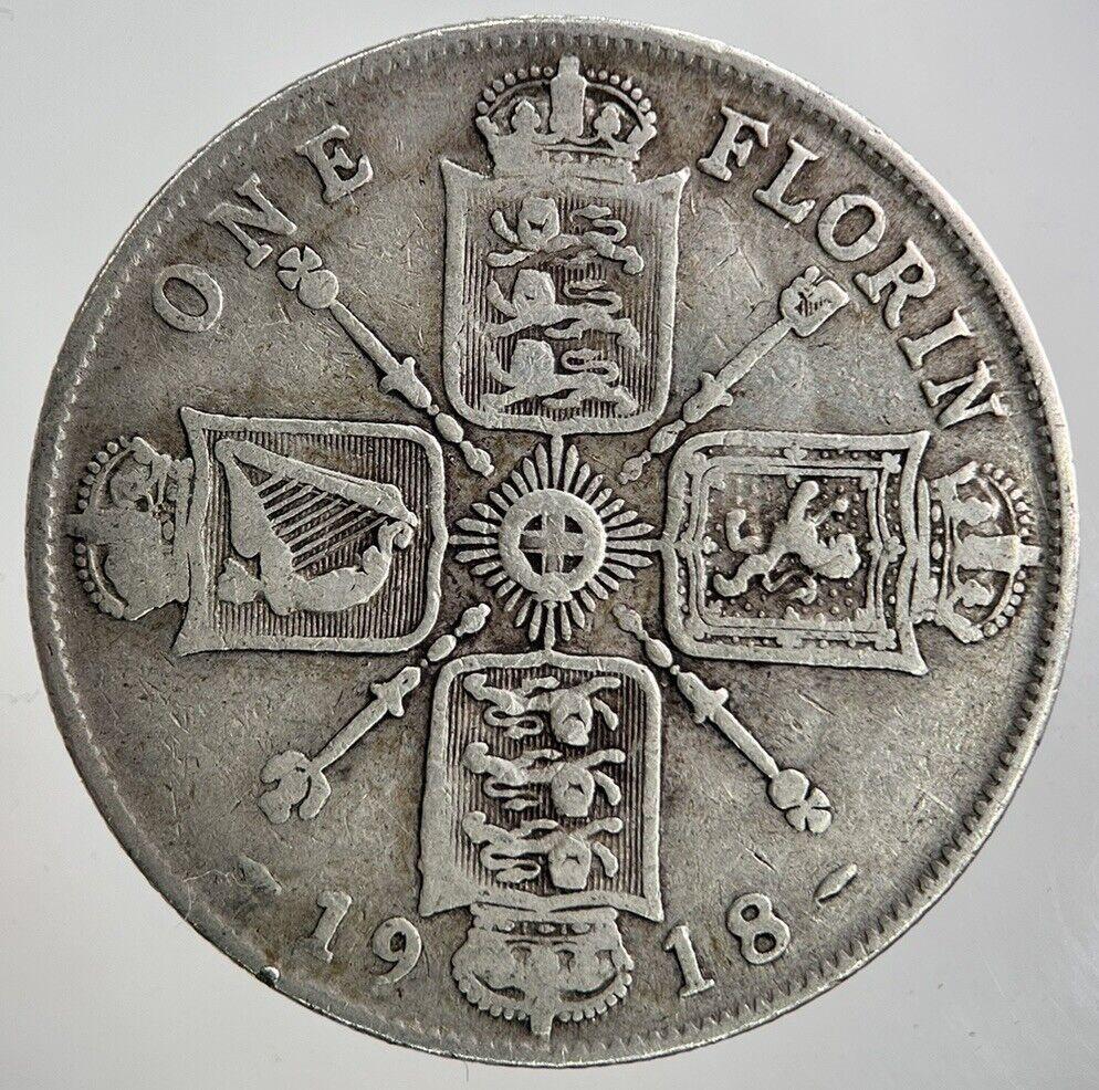 1918 George V Florin Silver Coin | Collectable Grade
