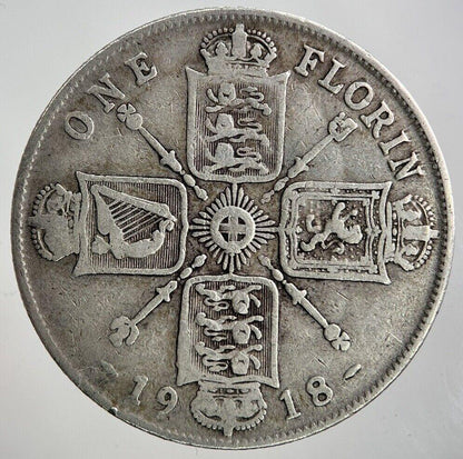 1918 George V Florin Silver Coin | Collectable Grade