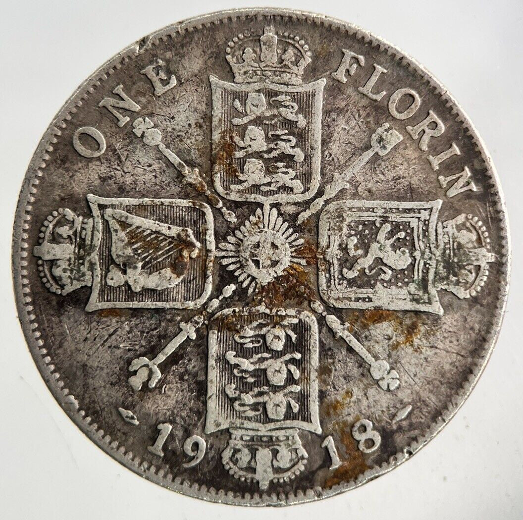 1918 George V Florin Silver Coin | Collectable Grade