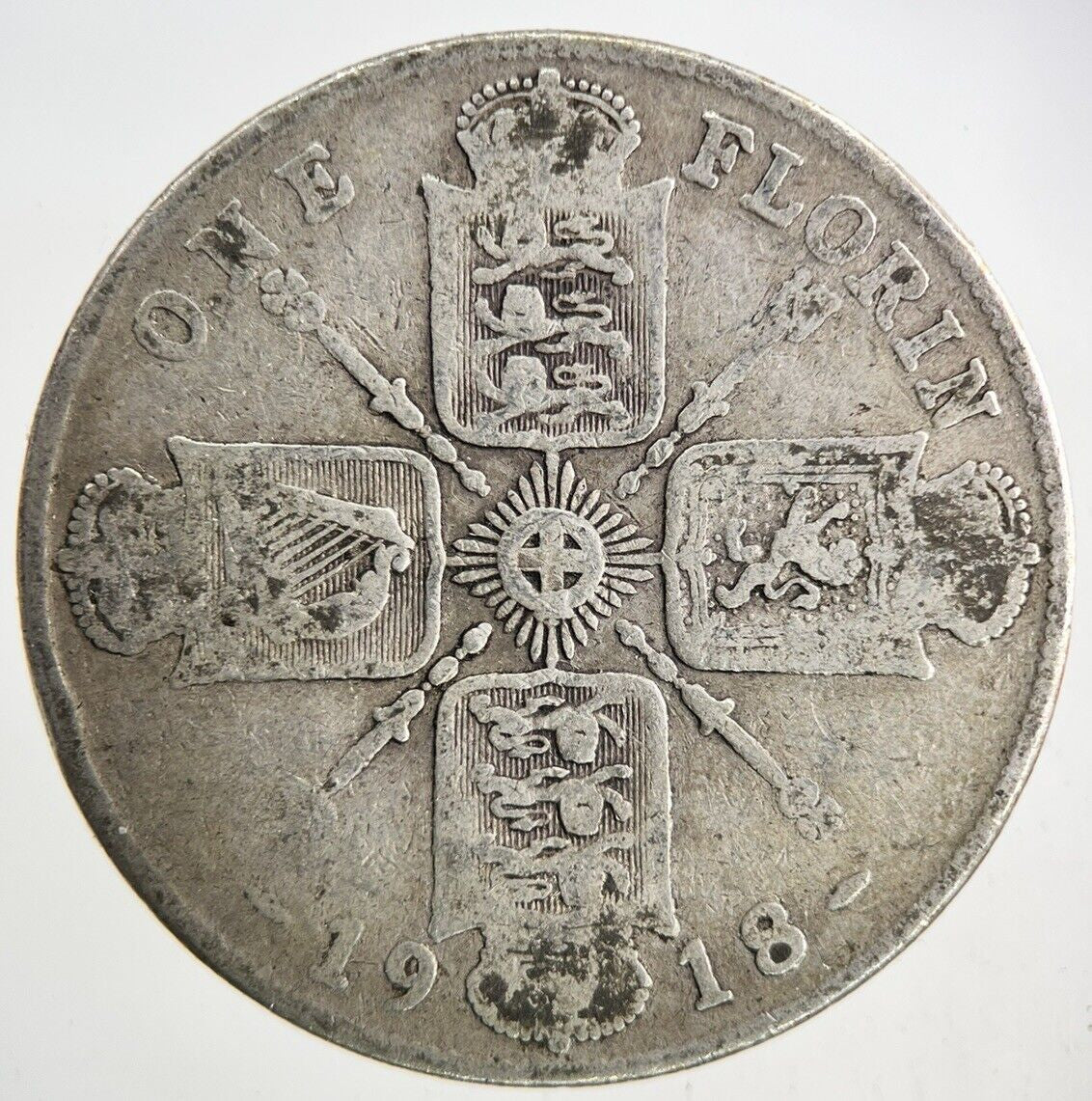 1918 George V Florin Silver Coin | Collectable Grade