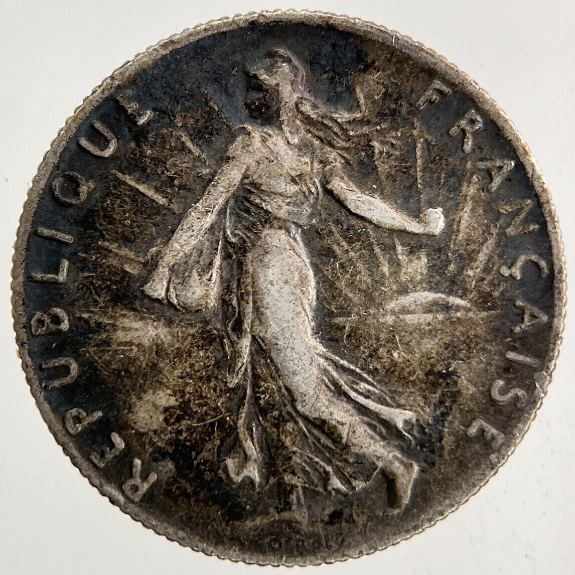 1918 France 50 Centimes Silver Coin | Collectable Grade