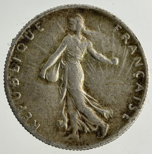 1918 France 50 Centimes Silver Coin | Fine Collectable Grade