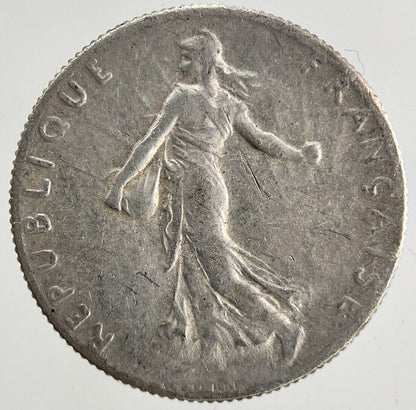 1918 France 50 Centimes Silver Coin | Fine Collectable Grade