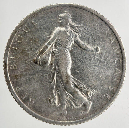 1918 France 1 Franc Silver Coin | Fine Collectable Grade