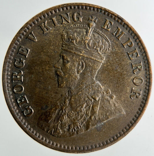 1918 India One Quarter 1/4 Anna Coin Very High Grade