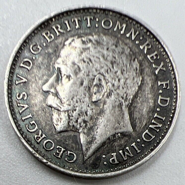 1918 George V Threepence | British Silver Coin | Fine Collectable Grade | a887