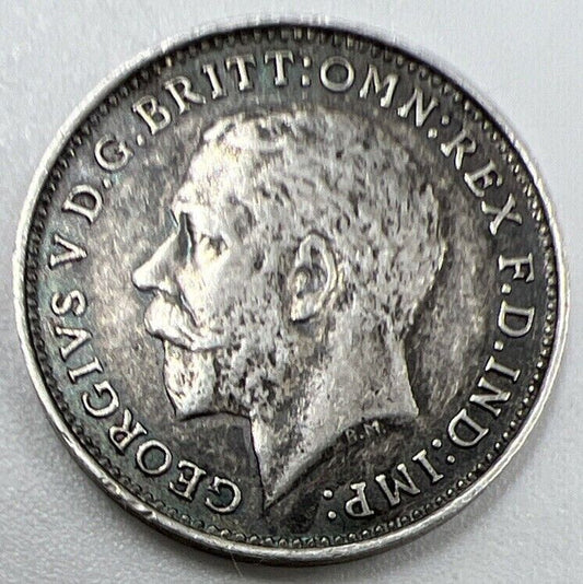 1918 George V Threepence | British Silver Coin | Fine Collectable Grade | a887