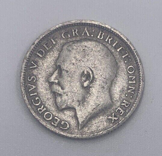1918 George V Sixpence | British Silver Coin | Collectable Grade | a33