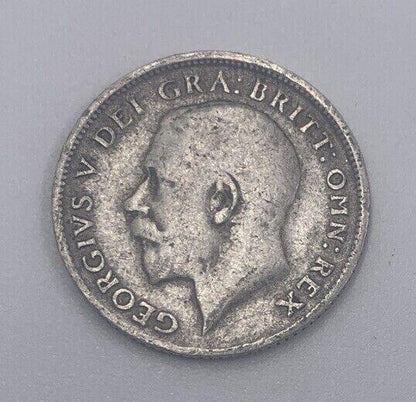 1918 George V Sixpence | British Silver Coin | Collectable Grade | a33