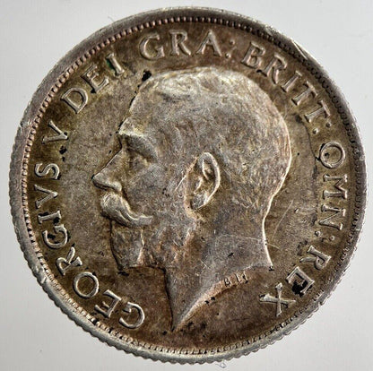1918 George V Shilling Silver Coin | Very High Grade | a8602