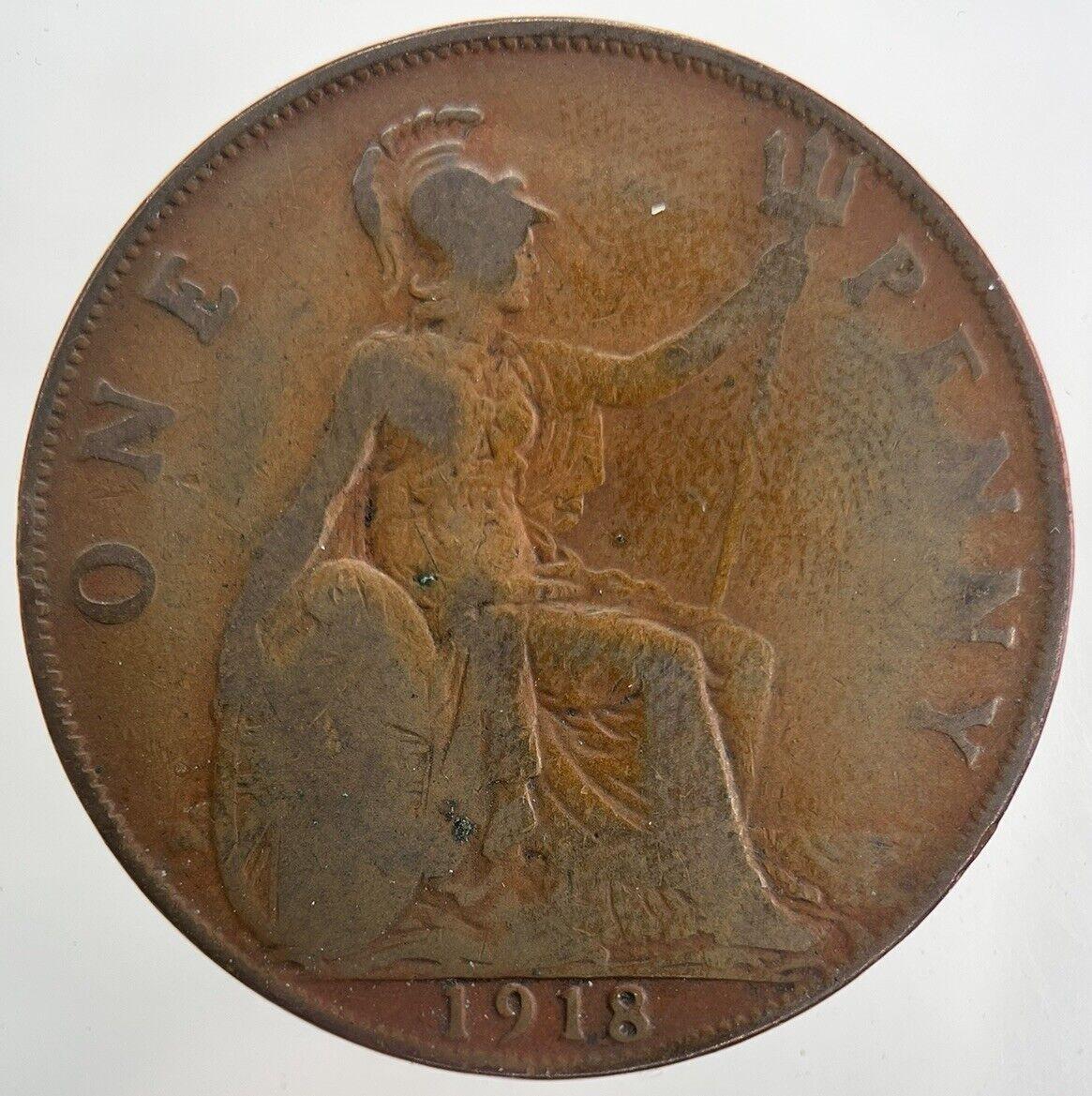 1918 George V One Penny Coin | Collectable Grade