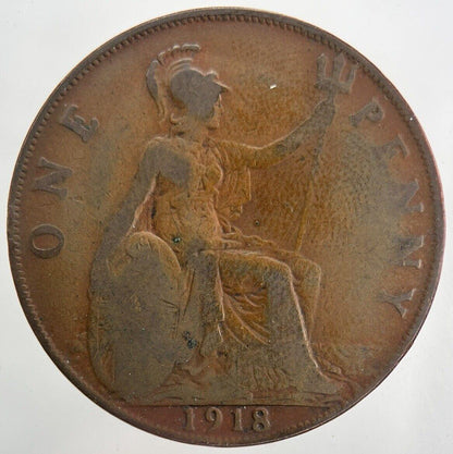 1918 George V One Penny Coin | Collectable Grade