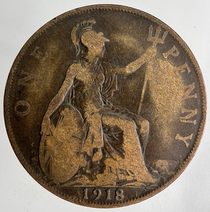 1918 George V One Penny Coin | Collectable Grade