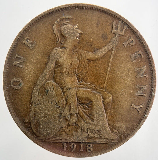 1918 George V One Penny Coin | Collectable Grade