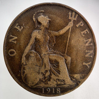 1918 George V One Penny Coin | Collectable Grade