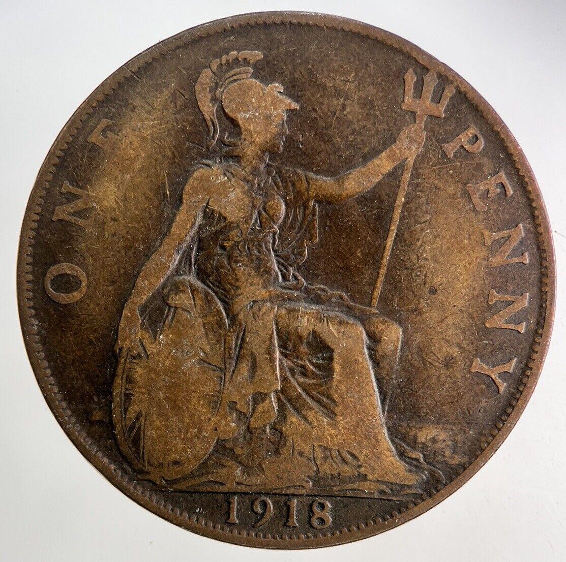 1918 George V One Penny Coin | Collectable Grade