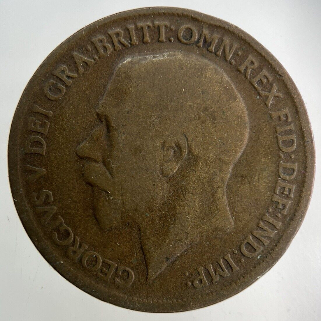1918 George V One Penny Coin | Fair Grade