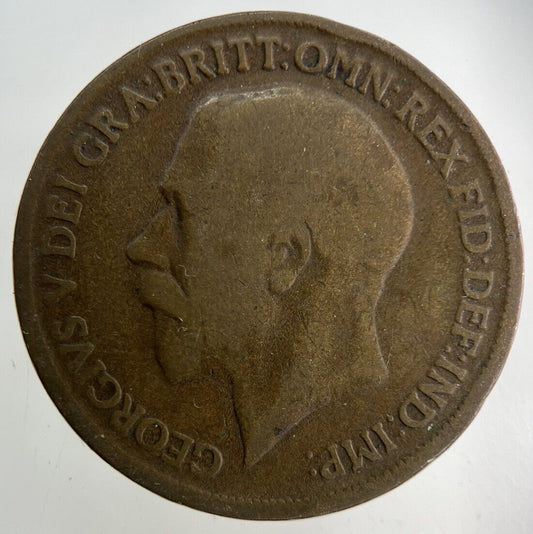 1918 George V One Penny Coin | Fair Grade