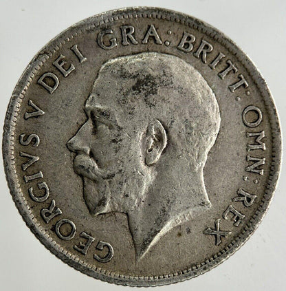 1918 George V Shilling Silver Coin | Fine Collectable Grade
