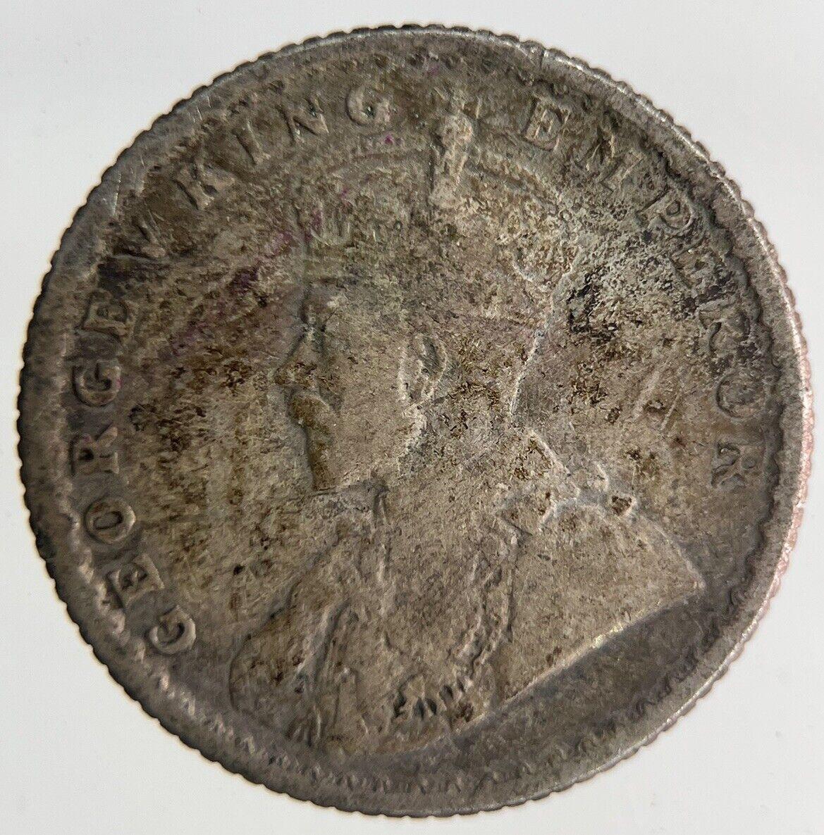 1918 India 1/4 Quarter Rupee Silver Coin | Collectable Grade