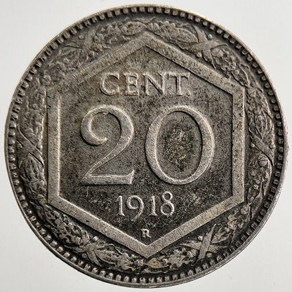 1918 Italy 20 Cent Coin | Fine Collectable Grade | a5686