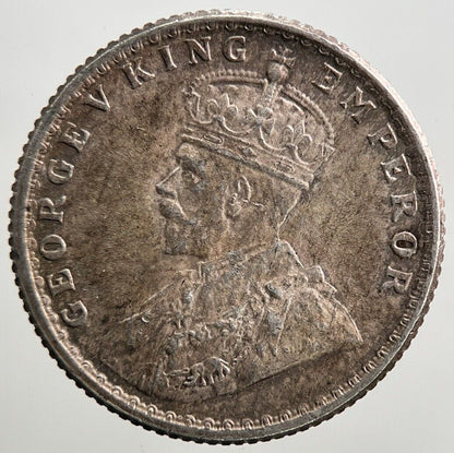 1918 India 1/4 Quarter Rupee Silver Coin | Very High Grade | a2715