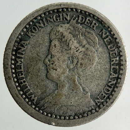 1918 Netherlands 10 Cents Silver Coin | Collectable Grade