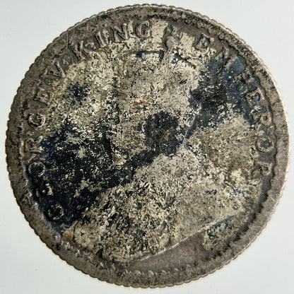 1918 India 1/4 Quarter Rupee Silver Coin | Collectable Grade