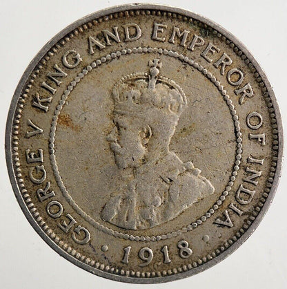 1918 Jamaica George V Farthing Coin | Collectable Grade | a5593