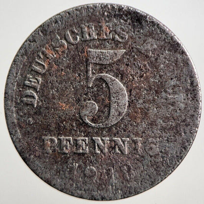1918 Germany 5 Pfennig Coin | Collectable Grade | a3083