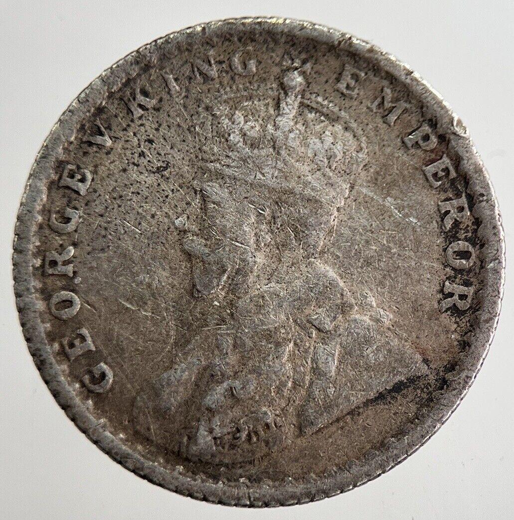 1918 India 1/4 Quarter Rupee Silver Coin | Collectable Grade | a8889