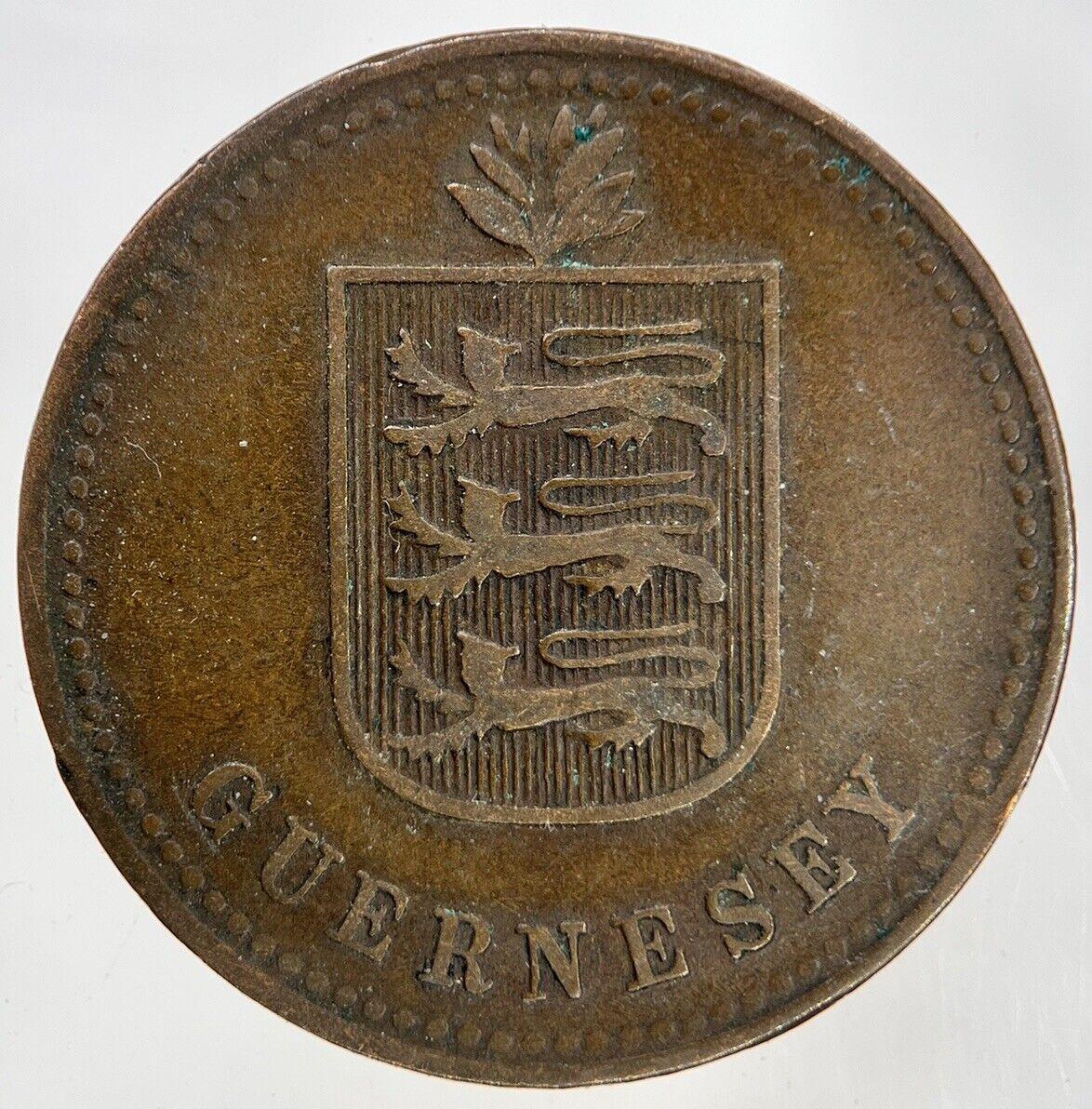 1918 Guernsey 4 Doubles Coin | Fine Collectable Grade