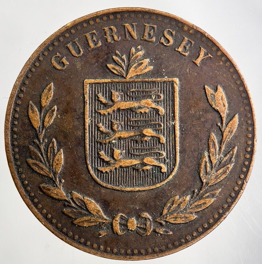 1918 Guernsey 8 Doubles Coin | Collectable Grade