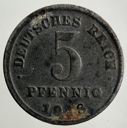 1918 Germany 5 Pfennig Coin | Fine Collectable Grade