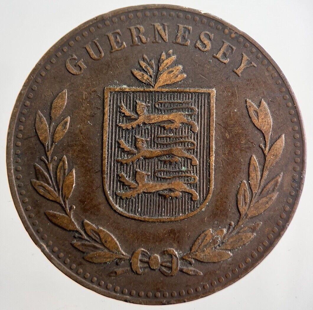 1918 Guernsey 8 Doubles Coin | Collectable Grade | a1498