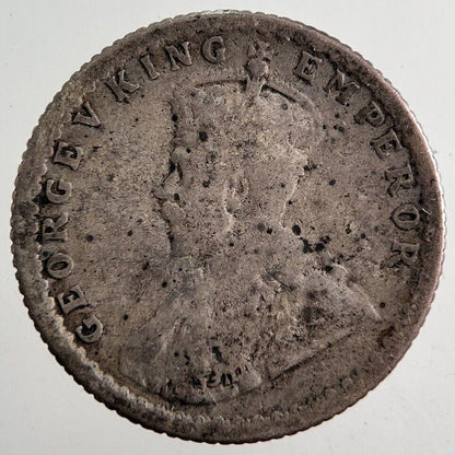 1918 India 1/4 Quarter Rupee Silver Coin | Collectable Grade