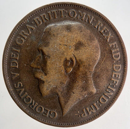 1918-H George V One Penny Coin | Collectable Grade | a9911