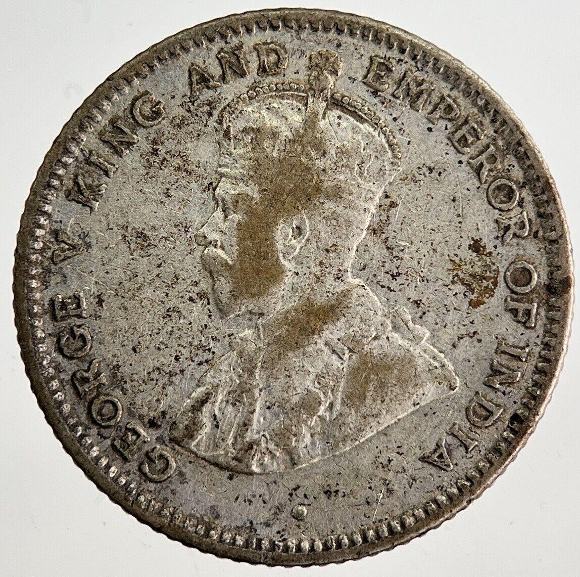 1919 25 Cents Ceylon Sri Lanka Silver Coin | Fine Collectable Grade | a8761