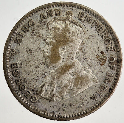 1919 25 Cents Ceylon Sri Lanka Silver Coin | Fine Collectable Grade | a8761