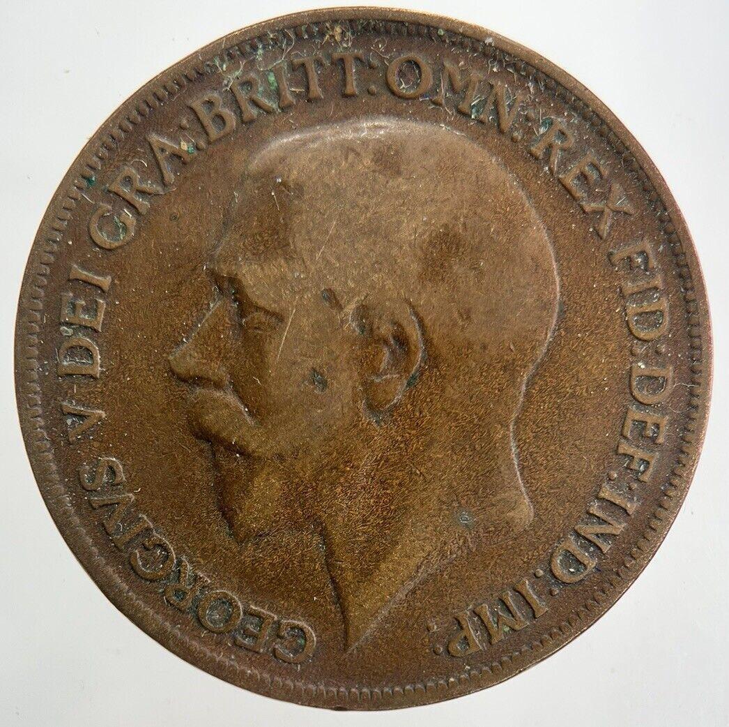 1918-H George V One Penny Coin | Collectable Grade