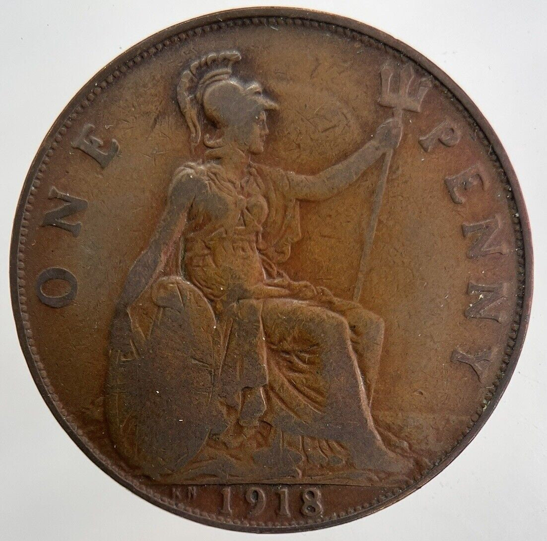 1918-KN George V One Penny Coin | Collectable Grade